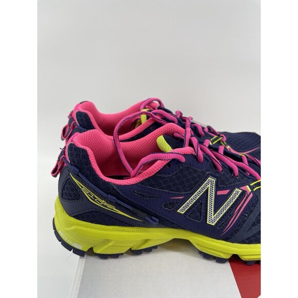 New Balance Womens 7.5 Trail Running Tennis Shoes Sneakers Blue Pink Yellow - Picture 6 of 10